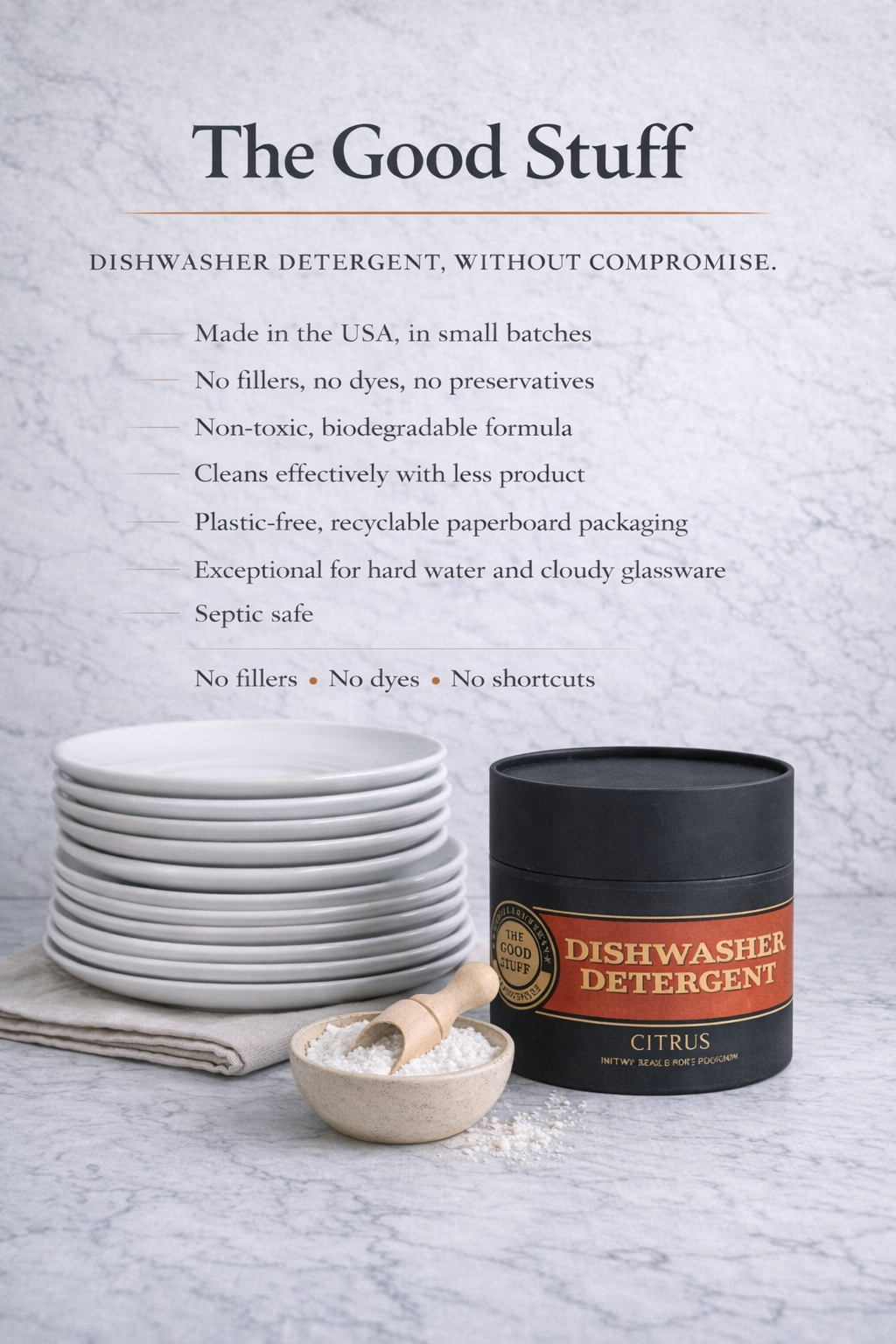 All-Natural Dishwasher Detergent