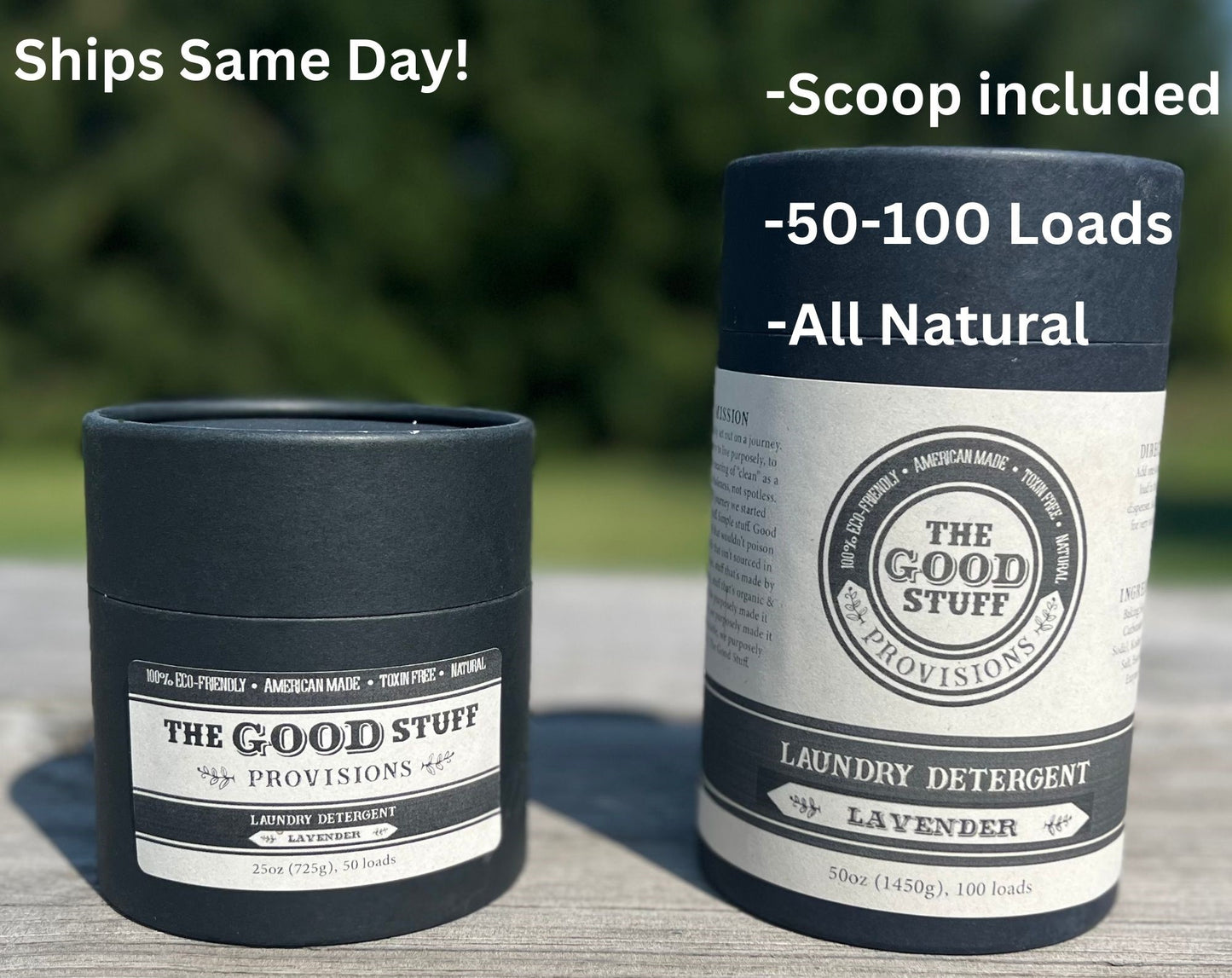 Natural Organic Laundry Detergent - Eco-Friendly, Hypoallergenic, Vegan Laundry Soap